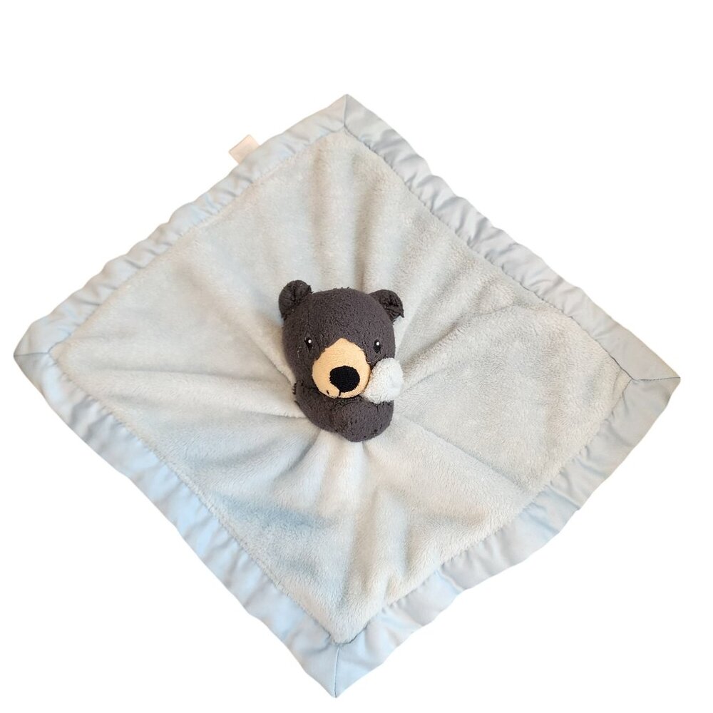Carter's bear security blanket lovey blue